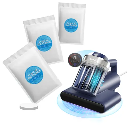 Summerwins 15 Pcs Ocean-Scented Home Fragrance Freshener Tablets - Indoor Urine & Odor Removal Vacuum Filter Insert Accessories, Mattress/Pillow Refills (Teal, Pink, Gray Upgrade),sohochic