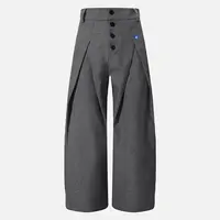 Aelfric Eden Pleated Wide Leg Work Pants High Waist Button Front Tailored Trousers Relaxed Fit Office Outfits Business Casual Pants for Women,sohochic