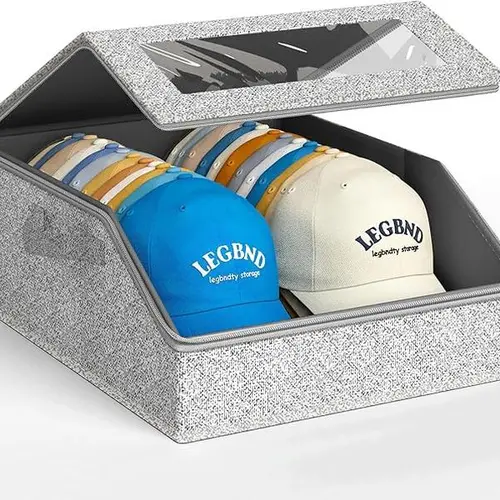Large Stackable Hat Storage Boxes for Baseball Caps, Classic Style, Hat OrganizerRack, Wardrobe Organizer, mens gifts, hats