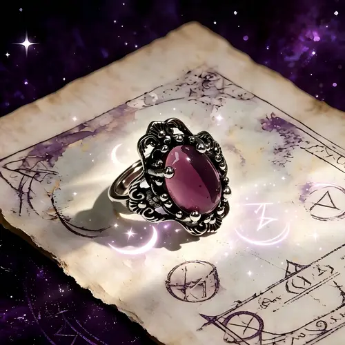 Vintage Style Amethyst Nepalese Lace Adjustable Open Band Ring (Fits 6-10) - Witchy Pagan Magic Tarnishresist Everyday Jewelry, Birthstone Accessory, Unique Gift for Her, 2026 Memorial Day Campaign Gear