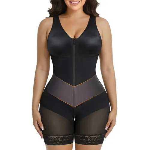 SHAPERX Sculpting Tummy Control Fajas Colombianas for Women Moldeadoras Shapewear with V-shape Sculpting Elastic Band,clothes for back to school,first day of school outfits Fit Breathable