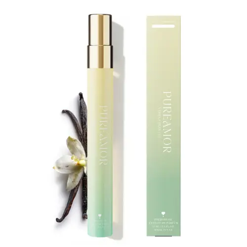PUREAMOR Women's Vanilla Bean V2 Pheromone EDP Perfume - 12ml Travel Size Spray, Long Lasting Perfumes, Vanilla Scents, Bakery Scents, Intense Women's Fragrance, Smelling Good Gourmand Option