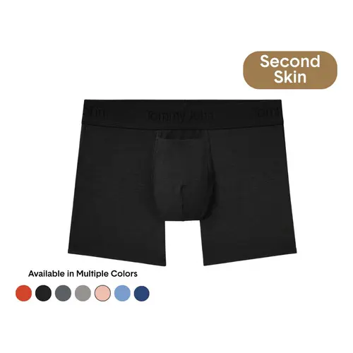 Tommy John Men's Second Skin 4" Trunk & Boxer Briefs | Luxury Soft Modal Fabric, Contour Pouch, Stay-Put Waistband Menswear Spandex