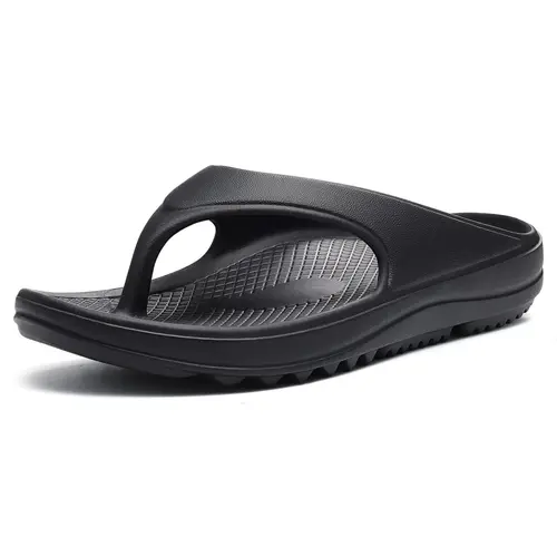 KIDMI Flip Flops for Women Orthopedic Flip Flop Sandals With Arch Support Beach Walking Thong Cushion Sandals Slip On Lightweight Shower Shoes