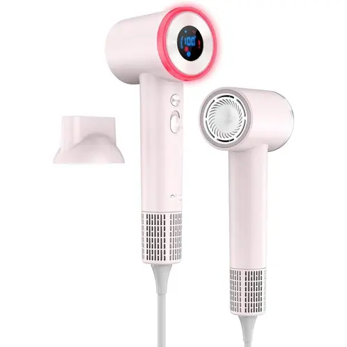 Hair Dryer, High Speed Fast Drying Hair Dryers, Negative Ionic Portable Blow Dryer with 110000 RPM Motor, Lightweight Low Noise Thermo-Control Hairdryer with Nozzle for Home, Travel