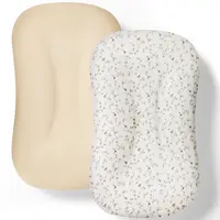 KEST NEST 2-Pack Baby Mat Covers, Silky Soft Newborn Cushion Slipcover, Breathable for Baby Safe Mattresses & Bedding, 33.9"×24", Fits Most Mats, Machine Washable, Shrink-Resistant, Multiple Colors,sohochic