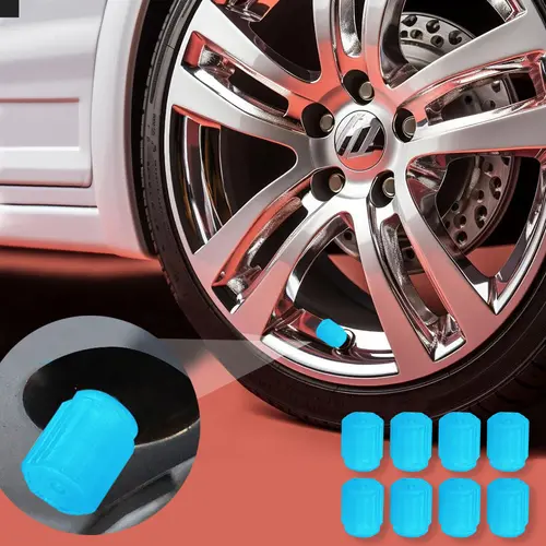 Car Tire Valve Caps - 8/16 Pack Value Auto Accessories, Corrosion-Resistant Leak-Proof Tubeless Valve Caps Compatible with Car, Truck, SUV, Moto, Bike,toolupgrade