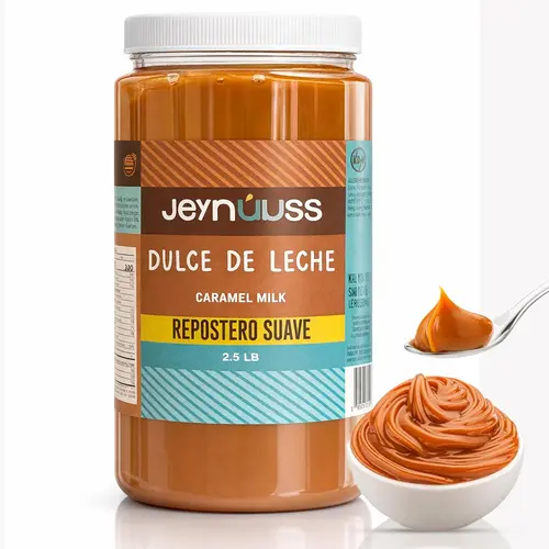 Premium Dulce de Leche Repostero Creamy Spread - 2.5 LB Gluten-Free Milk & Sugar-Based Food, Ambient Cupboard Baking Ingredient with Stable Thick Pour for Cakes, Bakery-Quality Results for All Ages