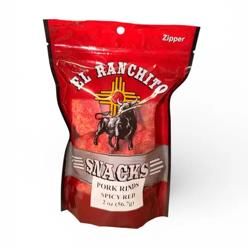 Pork Rinds Spicy Red 2oz (Chicharron)