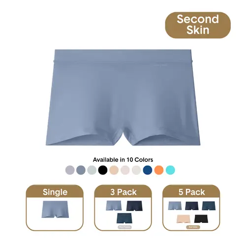 Tommy John Women’s Second Skin Boyshort with Luxe Rib Option | Luxury Soft Modal Fabric, No Ride-Up Fit, Breathable Everyday Comfort Panties Minimalist