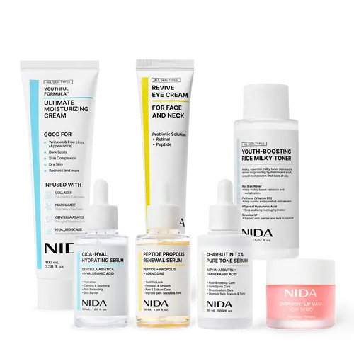 NIDA Milky Super Deal Skincare Set of 7 (Milky Toner)