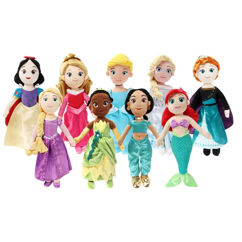 Jay Franco Official Disney Princess Pillow Buddy - Plush and Cozy Pillow 21" - Princess Tiana, Snow White, Rapunzel, Aurora, Jasmine, Cinderella, Ariel, Elsa, Anna