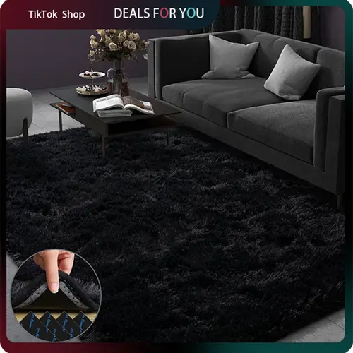 [Back to School ] MUGORN plush rugs for bedroom and living room, upgraded non-slip, thick plush carpet, soft indoor decorative rug, perfect for living room, home accessories, stylish room decor, and apartment essentials (available in various sizes), House