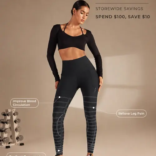 Fanka RecoverEZ Leggings (Reversible Wear)- Stretchy High Waist Compression Garment Leggings, Graduated Compression for Circulation Boost, Muscle Recovery Support, Athleisure Wear,summerwins