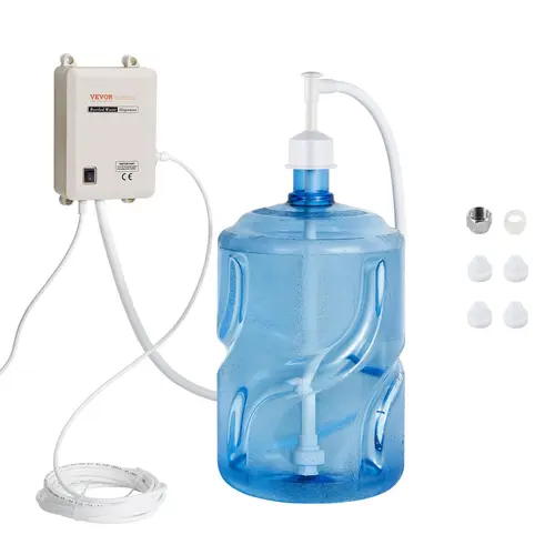 【Back to School】VEVOR Bottled Water Drinking Dispenser, 5 Gal Automatic Electric Pump System, Single Inlet, 40-60 psi, Power Plug, Quiet Operation for Calm Homes, Fit for Coffee/Tea Appliances