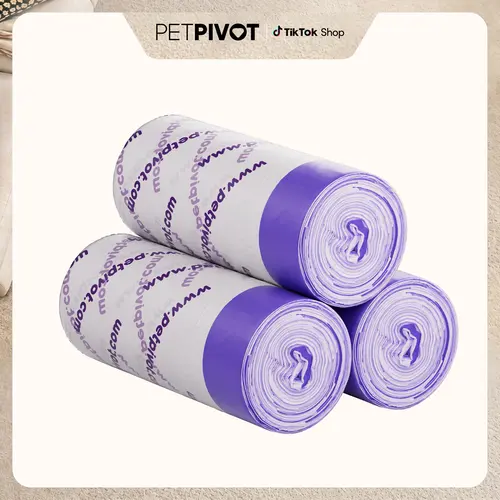 PetPivot AutoScooper 12 Lite Waste Bags, 60-Pack Replacement Trash Bags for AutoScooper 12 Lite Self-Cleaning Cat Litter Box, Helps Seal In Odors, Automatic Litter Box Liner Bags,SohoChic