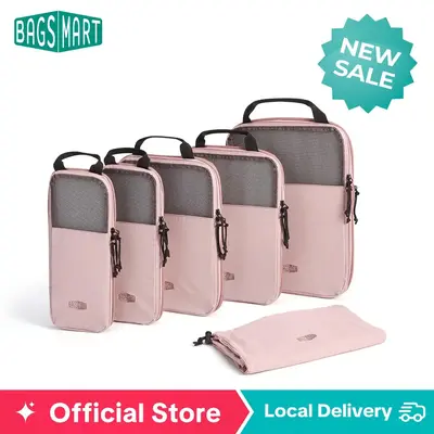 【NEW IN】BAGSMART 6-PCS Packing Cubes Set Compression Packing Cubes for Suitcases - 6 Set