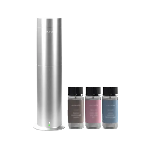 Aroma360 Mini360 Scent Diffuser Discovery Kit Covers up to 600 sq ft. with Top 3 50ml Oils