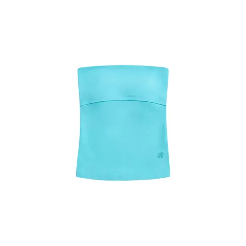FDR Double Lined Tube Top for Women | High Stretch Non Sheer Lakeblue Bandeau | Seamless Figure Hugging Clean Girl Aesthetic for Daily Outfits & Workout Babypink Womenswear #TikTokShopBackToSchool