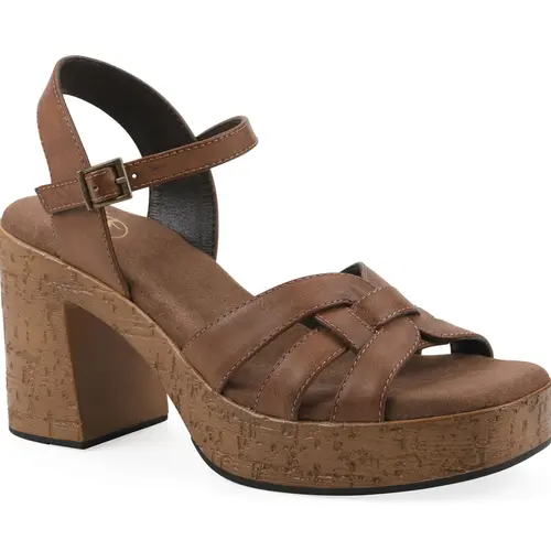 White Mountain Adjustable Heeled Sandals - Barista