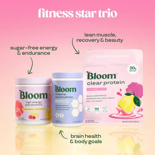 Fitness Star Trio - Clear Protein+Creatine Powder+High Energy Pre-Workout