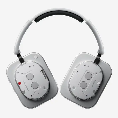 【Charli XCX Same Style】Nothing Headphone (1) Hybrid Active Noise Cancelling Headphones, Wireless Over Ear Headphones with 6 MICS, Personalized Spatial Audio, Tuning by KEF, Up to 80 Hours Playtime, Bluetooth Headset White
