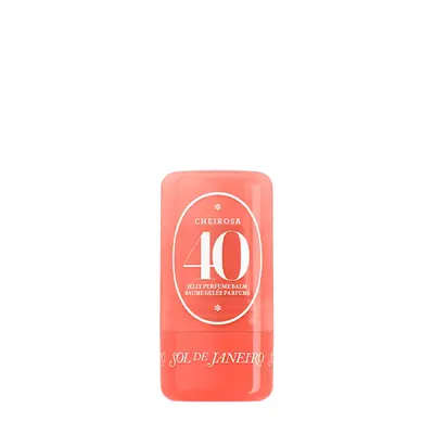 Sol de Janeiro Cheirosa 40 Jelly Perfume Balm - Long-Lasting, Highly Concentrated Unisex Floral Perfumes Stick with Amber Woody Fragrance of Black Amber Plum, Jasmine, Compact Stackable Mini Toiletries for Purse