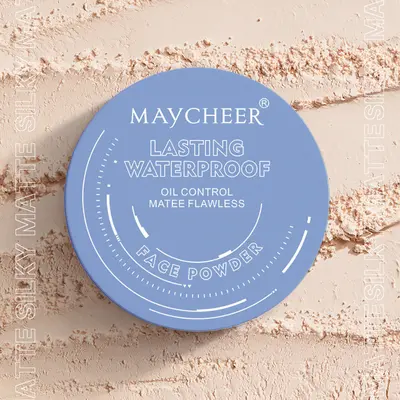 MAYCHEER Pressed Powder, Oil-Control Matte Finish, Lightweight Setting Powder for Smooth Makeup
