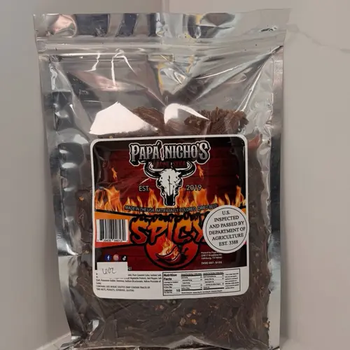 Spicy MEGA BITES Dried Snack Beef (BITES) small pieces 