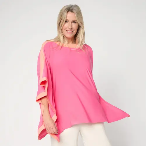 Brandis Dress Out Loud Discovery Knit Colorblock Sport Poncho