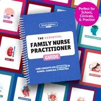 346-Page Essential Family Nurse Practitioner Paper Book - Customized, Organized Clinicals & Practice Resource for Student School Use, Desk Reference