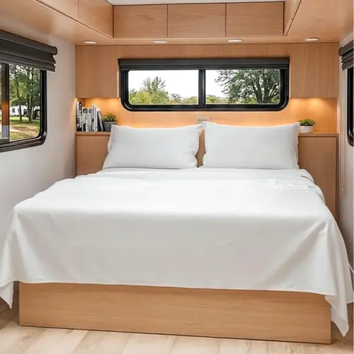 CGK | RV Sheet Set - (Short Queen) 60 X 75 - 4 Piece RV Queen Bed Sheets - Ultra Soft, Breathable & Cooling - Designed for Bunks, Trailers & Camper - Fits 8” to 12" Mattress - Hotel Luxury Bedding