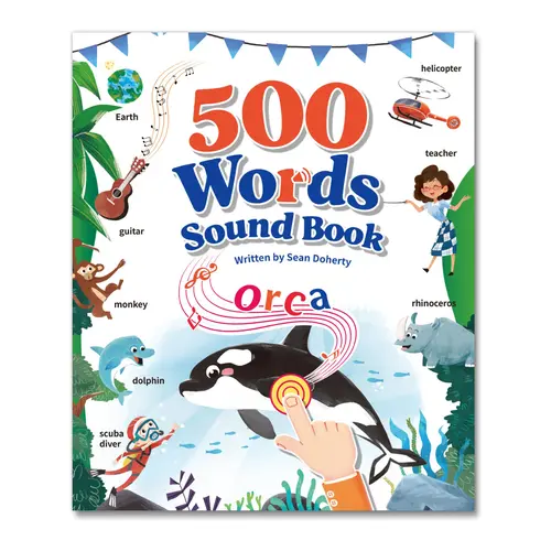 2026-TIMETOME English Interactive Sound Book Kids Toys, Preschool Learning Montessori Toy for 1-6 Year-Olds, Supports Sensory & Motor Skills, Travel-Friendly, 500 Words & 22 Themes, Toddler Early Learning Gift