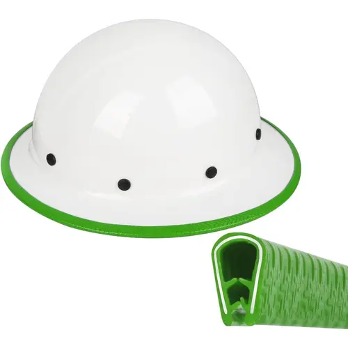 Full Brim Helmet Guard Strip with Ratchet Fastener - 36.6in Hat Edge Protector & Construction Helmet Accessories, 1 Pack (Helmet Not Included)