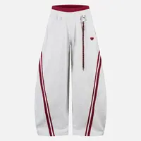 Aelfric Eden Men's Baggy Sweatpants - Straight Side Stripe, Y2K Style, Casual Athletic Activewear Bottoms, Athleisure Fitness Streetwear Track Pants for Everyday Wear,sohochic