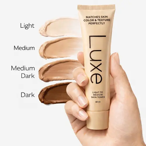 Luxe Color Changing Foundation for Women | Adaptive Skin Tone Matching Foundation | CC Cream | Lightweight, 12-Hour Wear | Light to Medium & Medium Dark to Dark Shades,back to school,sohochic