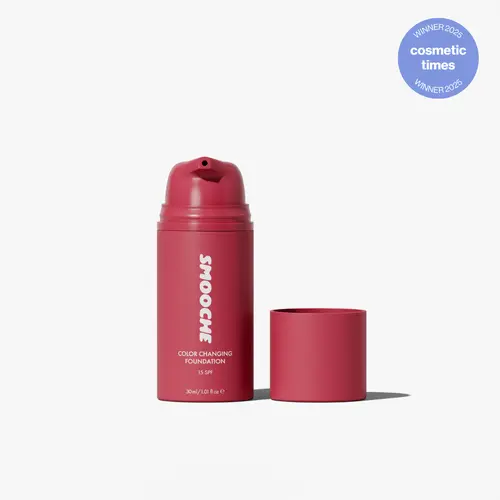 SMOOCHE Color Changing Liquid Foundation for Fair to Light Skin Tones, SPF 15 | Lightweight Hydrating Face Makeup