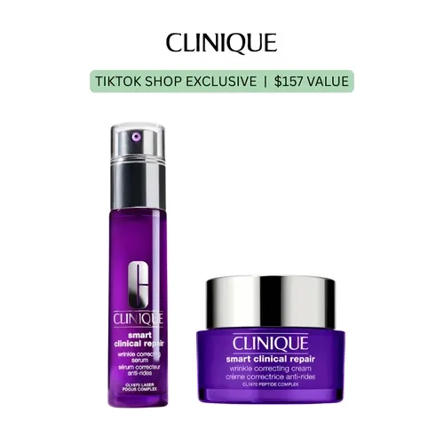 [Clinique] Smart Clinical Repair Wrinkle Correcting Duo | Anti-aging | Smooths | Hydrating | Lightweight | Broad-spectrum | SPF 30 | UVA/UVB