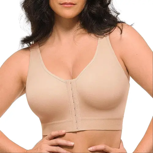 Shapellx Shapewear with bra Bare Essentials AirSlim Unlined Wireless Back Support Bra
