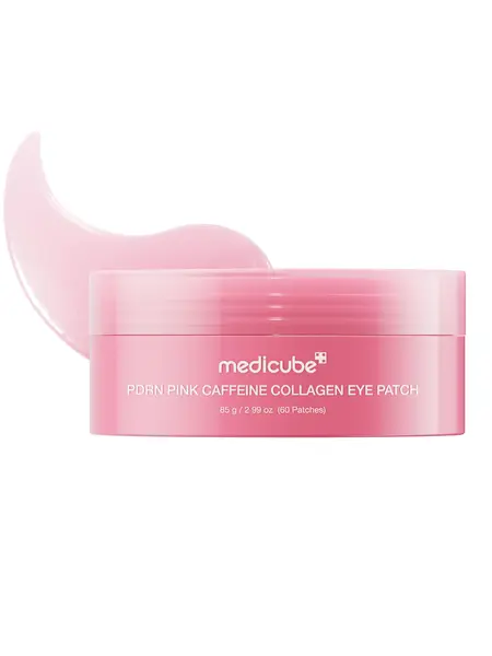 [NEW] [medicube] PDRN Pink Caffeine Collagen Eye Patch for Night CareㅣFuller-Looking Eye Area, Under-Eye Puffiness, Dark Circles Care for Smooth, Radiant & Youthful-Looking | Korean Skincare, K-Beauty