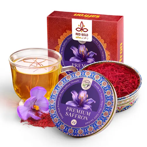 Superior Saffron Threads (Grade A+ Super Negin) – Antioxidant Protection Support PMS | Premium Culinary Saffron Spice for Desserts & Tea | All-Red Stigmas | iTREE · Vital-Tea