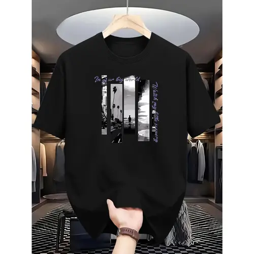 Printed Casual Sports Outdoor Men's Short-Sleeved T-shirt Summer Men's Top
