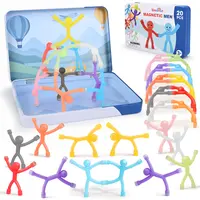 Dreamon Magnetic Travel Toys with Metal Box, Magnets Men for Kids Fidget Toys, Airplane Car Travel Sensory Fidget Toys Road Trip Activities Essential, Classroom Toys Kids Birthday Stocking Stuffers Gifts, #Backtoschool