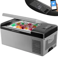VEVOR 12V Fast Cooling Freezer Mini Fridge with APP & Touch Screen Control, -4℉-68℉ Range, 12/24V DC & 110-240V AC Compressor Cooler for Camping, Fishing, Boats #SohoChic