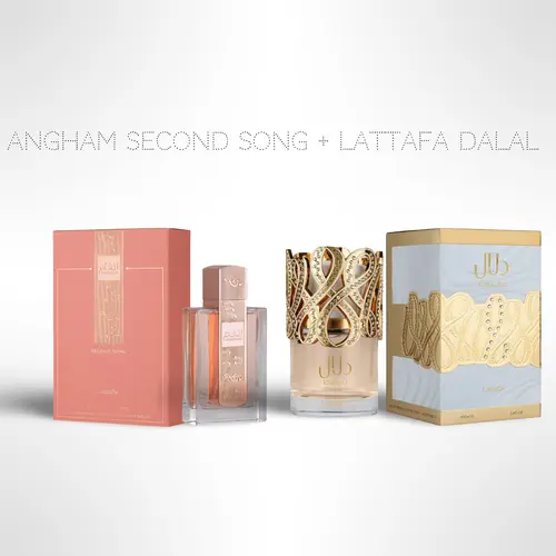 Angham Second Song 100ml + Lattafa Dalal 100ml – Eau de Parfum Set for Women, Edp Fragrance, Floral Fragrances