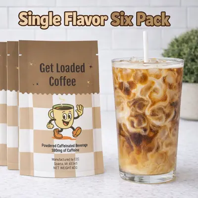6 Pack Single Flavor Loaded Coffee – Viral | 16oz Coffee Drink Mix | 10g Protein & 180mg Caffeine | Hot or Cold