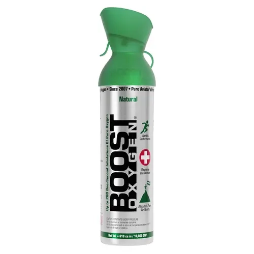 Boost Oxygen 95% Pure Supplemental Oxygen Canister – for Athletes, Fitness Recovery & High Altitude Support, First Aid Must-Have