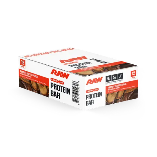 Raw Nutrition Low-Sugar Protein Bars - 18-21g High-Quality, Gluten-Free, No Artificial Additives Protein Packed Snack for Muscle Support & Sustained Energy, High Protein Snacks