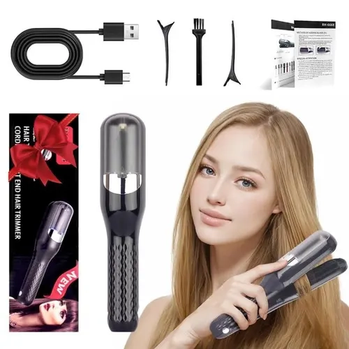 Original Cordless Split End Hair Trimmer for Dry, Damaged, Brittle, Curly, Frizzy, or Straight Hair – Battery Operated Home Styling Tool for Split Ends