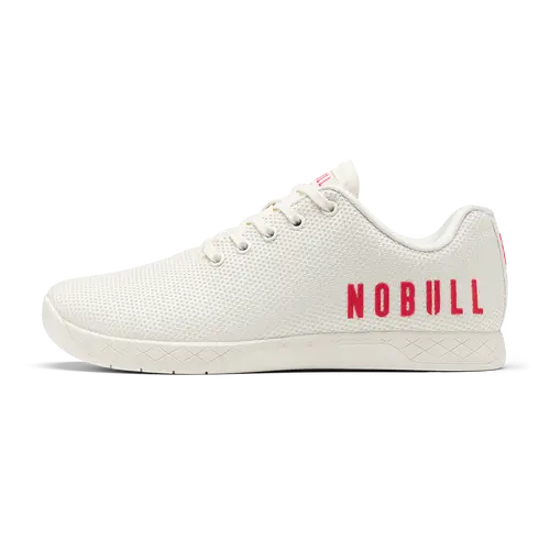 NOBULL Women's Outwork Shoe in Classic White - OG Strength Training Shoe, Durable Gym Trainer, Lifting Sneaker